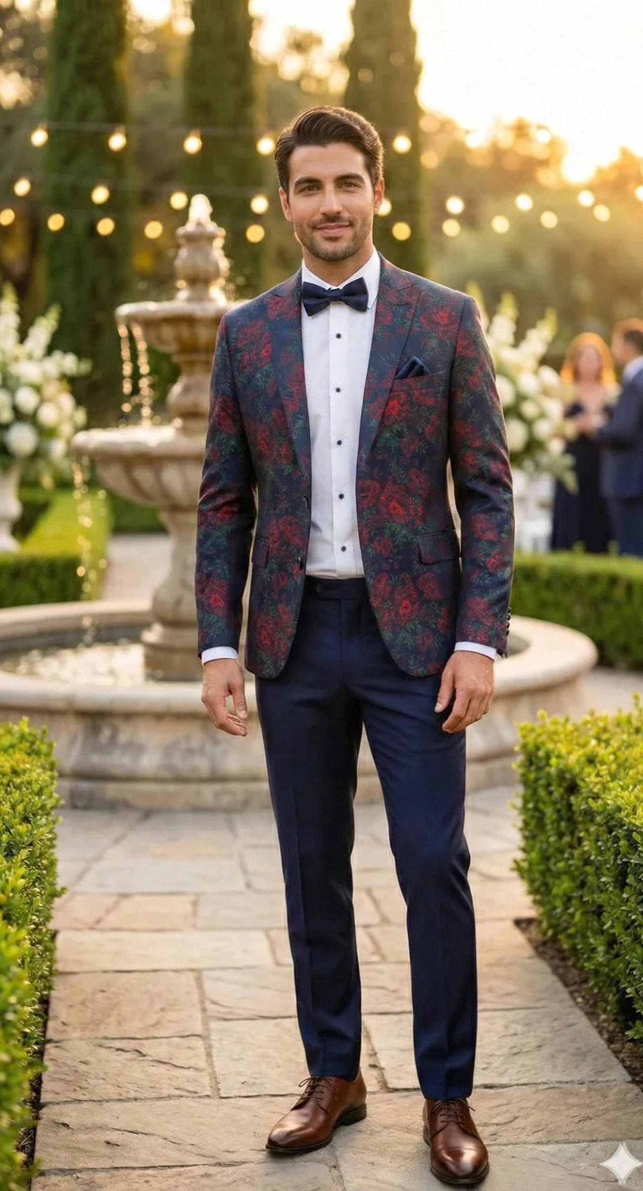 Wholesale double breasted smoking suit 50056-02 by Pagus Menswear